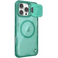 Custodia MagSafe per Apple iPhone 16 Pro Max, Nillkin, Iceblade Prop (senza ritaglio per fotocamera), Verde — 3