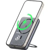 Batteria Esterna Wireless McDodo MC-8361 Meta, 5000mAh, 20W, PD + FQI, 1 x QI - 1 x USB-C, Grigio — 3