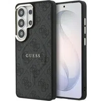 Custodia MagSafe per Samsung Galaxy S26 Ultra S948, Guess, 4G Embossed Ring, Nera — 3