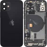 Copertura Batteria Apple iPhone 12, Con Scocca Centrale, Parti Complete, Nero, Swap Premium — 3