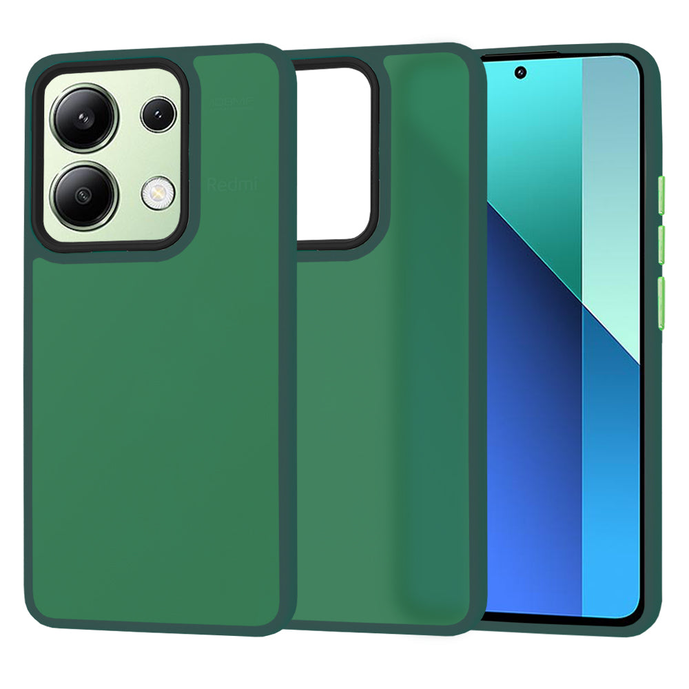 Custodia per Xiaomi Redmi Note 13 4G, Techsuit, HaloFrost, Verde