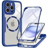 Custodia MagSafe per Apple iPhone 14 Pro, Techsuit, ColorVerse 360, Blu — 3