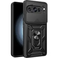 Custodia per Google Pixel 9 Pro XL, Techsuit, CamShield, Nera — 3