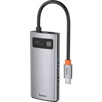 Hub USB-C Baseus Metal Gleam, 2 x USB-A - 1 x USB-C - 1 x HDMI, grigio CAHUB-CY0G — 3