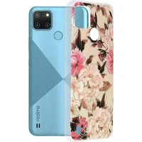 Custodia per Realme C21Y / C25Y, Techsuit, Marble, Beige — 3