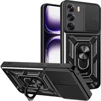 Custodia per Oppo Reno12, Techsuit, CamShield, Nera — 3