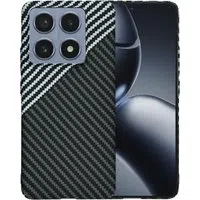 Custodia per Xiaomi 14T Pro, Techsuit, Carbonite FiberShell, Nero Grigio — 3