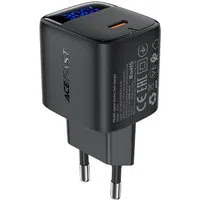 Caricabatterie Retea Acefast A115 Display, 30W, 3A, 1 x USB-C, Nero — 3