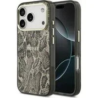 Custodia MagSafe per Apple iPhone 17 Pro, Guess, Python Pattern, Marrone — 3