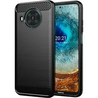Custodia per Nokia X10 / X20, Techsuit, Carbonio, Nera — 3