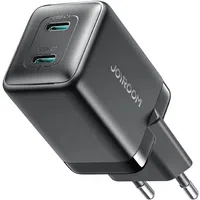 Caricabatterie Rete Joyroom JR-TCG17, 45W, 3A, 2 x USB-C, Nero — 3