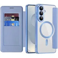 Custodia MagSafe per Samsung Galaxy S26 Plus S947, Techsuit, SmartMag Book, Blu — 3