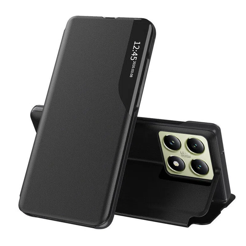 Custodia per Xiaomi 14T, Techsuit, eFold, Nera — 2