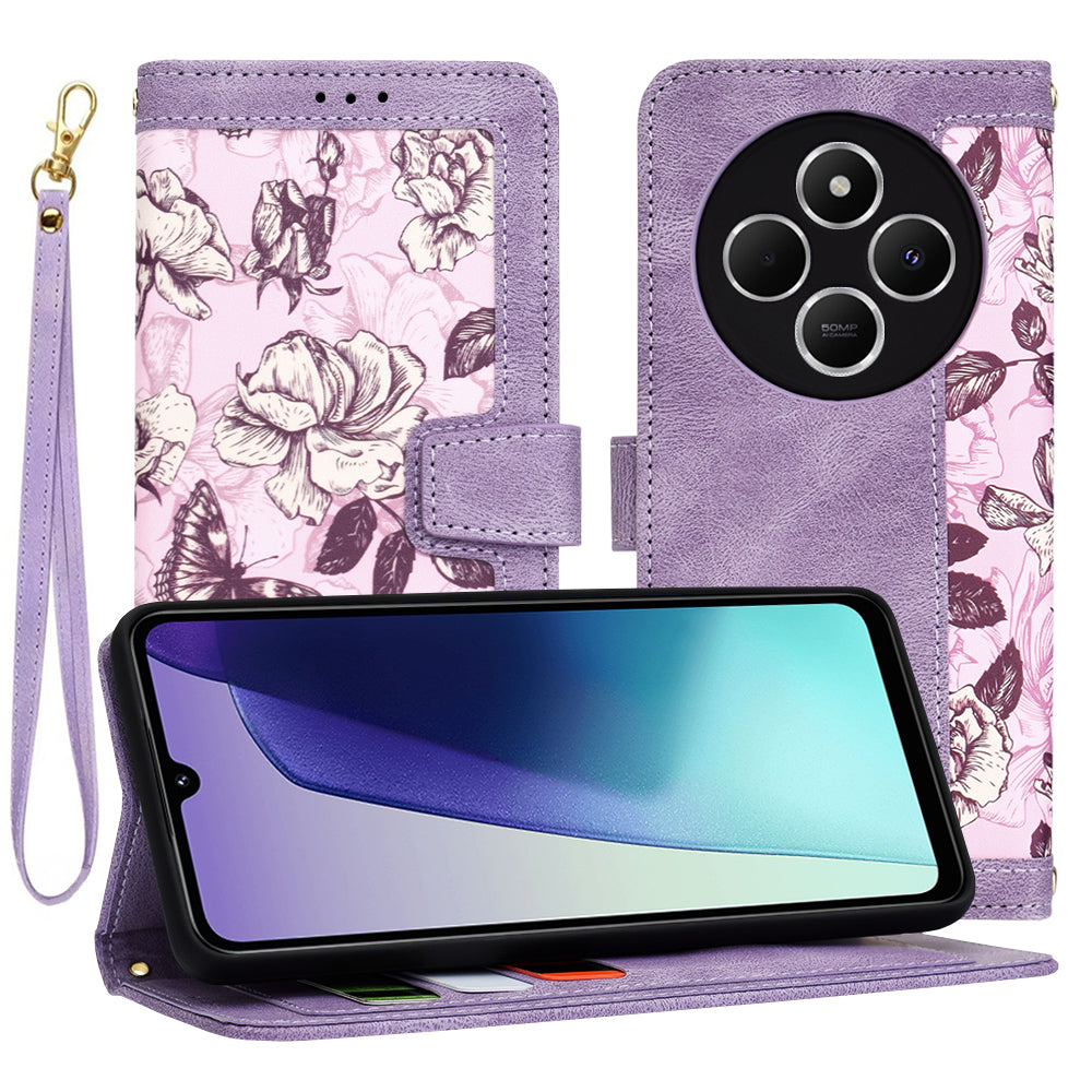 Techsuit Custodia per Xiaomi Poco C75 / Redmi 14C, Techsuit, FlipCraft, Viola