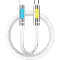Cavo Dati e Ricarica USB-C - USB-C BWOO X325C-C Led, 240W, 1,2m, Bianco — 3