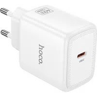 Caricatore da rete HOCO N83, 40W, 3A, 1 x USB-C, Bianco — 3