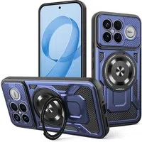 Custodia per Xiaomi Poco F8 Ultra, Techsuit, RuggedCam, Blu — 3