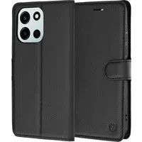 Custodia per OnePlus Nord 6, Techsuit, Leather Folio, Nera — 3