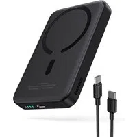 Batteria Esterna Wireless Baseus Magnetic Mini, 10000mAh, 20W, PD + FQI, 1 x QI - 1 x USB-C, Nera P10059001113-00 — 3