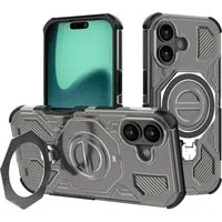 Custodia per Apple iPhone 17, Techsuit, Carbon Shield Pro, Fumè — 3