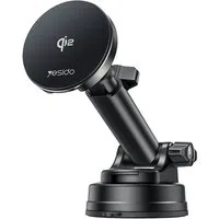 Caricabatterie Auto Wireless Yesido DS30, 15W, 1.67A, Nero — 3