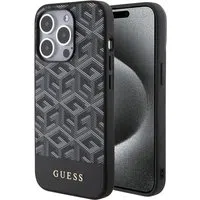 Custodia MagSafe per Apple iPhone 15 Pro Max, Guess, PU G Cube, Nera — 3