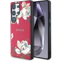Custodia MagSafe per Samsung Galaxy S25 Ultra S938, Guess, Grained Flowers, Fucsia — 3