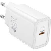 Caricabatterie Rete HOCO N60, 20W, 3A, 1 x USB-C, Bianco — 3