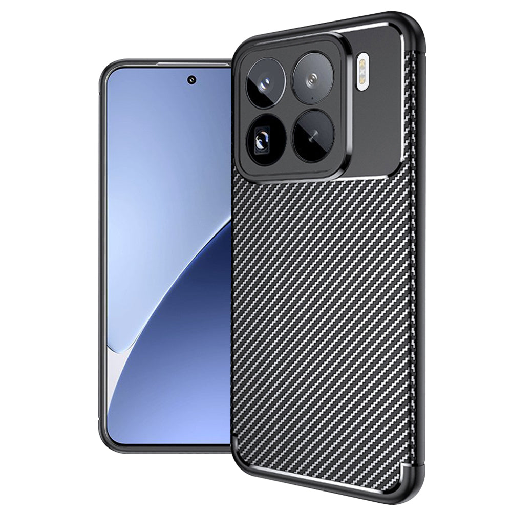 Techsuit Custodia per Xiaomi 15 Pro, Techsuit, CarbonFiber, Nera