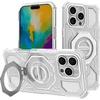 Custodia per Apple iPhone 16 Pro Max, Techsuit, Carbon Shield Pro, Bianca — 3