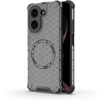 Custodia MagSafe per Xiaomi Redmi A5 4G (Regionale), Techsuit, HoneyComb Shield, Nera — 3