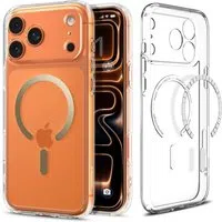 Custodia MagSafe per Apple iPhone 17 Pro Max, Spigen, Ultra Hybrid, Oro Trasparente ACS10284 — 3