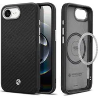 Custodia MagSafe per Apple iPhone 17e / 16e, Spigen, Enzo Aramid, Nero Opaco ACS09153 — 3