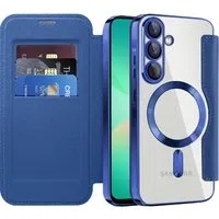 Custodia MagSafe per Samsung Galaxy A26 A266, Techsuit, SmartMag Book, Blu — 3