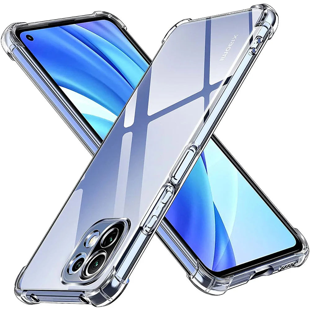 Techsuit Custodia per Xiaomi 11 Lite 5G NE / Mi 11 Lite 5G / 11 Lite, Techsuit, Shockproof Clear, Trasparente