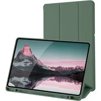 Custodia per Samsung Galaxy Tab S6 Lite (2024) / Tab S6 Lite (2022) / Tab S6 Lite (2020), Techsuit, Flex Trifold, Verde — 3