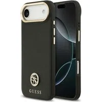Custodia MagSafe per Apple iPhone 17 Air, Guess, Grained Strass Logo, Nera — 3