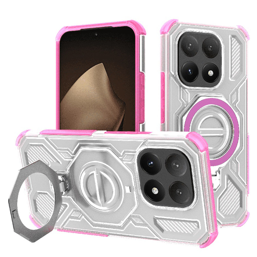Techsuit Custodia per Xiaomi 15T, Techsuit, Carbon Shield Pro, Rosa