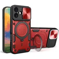 Custodia per Apple iPhone 17, Techsuit, CamGuard Pro, Rossa — 3