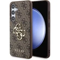 Custodia per Samsung Galaxy S24+ S926, Guess, 4G Big Logo, Marrone — 3