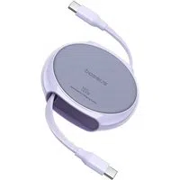 Cavo Dati e Ricarica USB-C - USB-C Baseus Pathfinder Retractable, 100W, 1m, Viola P10368400511-00 — 3