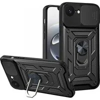 Custodia per Apple iPhone 17e / 16e, Techsuit, CamShield, Nera — 3