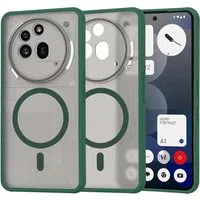 Custodia MagSafe per Nothing Phone (3a) Pro, Techsuit, HaloFrost, Verde — 3