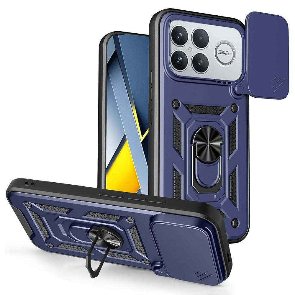 Custodia per Xiaomi Poco F8 Ultra, Techsuit, CamShield, Blu