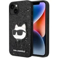 Custodia per Apple iPhone 14 Plus, Karl Lagerfeld, Glitter Choupette Patch, Nera — 3