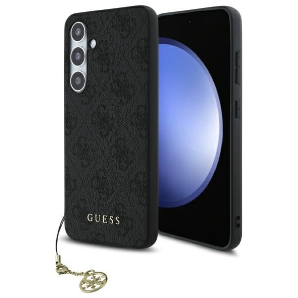 Guess Custodia per Samsung Galaxy S24 FE S721, Guess, 4G Charm, Grigio