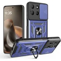 Custodia per Motorola Moto G77 / G67, Techsuit, CamShield, Blu — 3