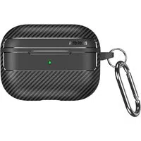 Custodia Techsuit CarbonFiber per Apple AirPods Pro Series, Nera — 3