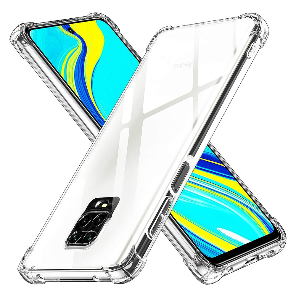 Custodia per Xiaomi Redmi Note 9S / Note 9 Pro / Note 9 Pro Max, Techsuit, Shockproof Clear, Trasparente
