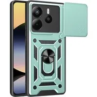 Custodia per Xiaomi Redmi Note 14 4G (Standard), Techsuit, CamShield, Verde — 3
